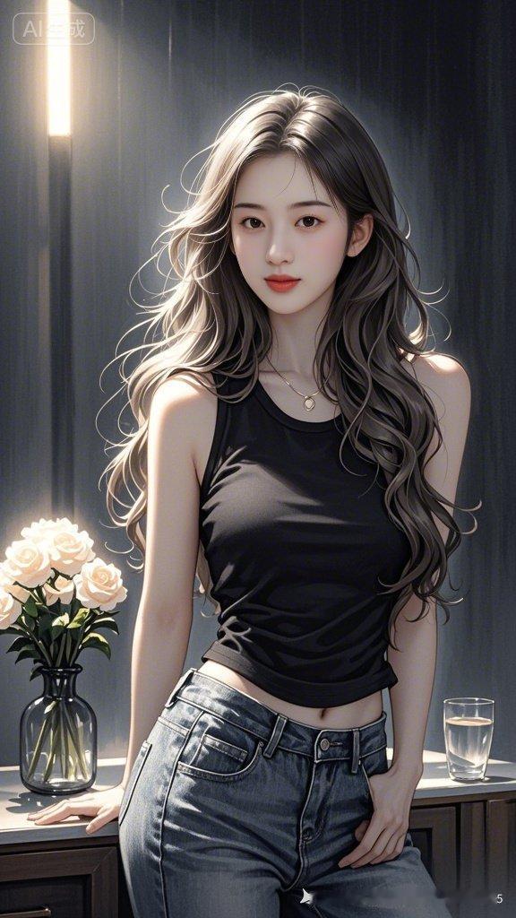 优雅黑衣少女，气质满分！💃✨