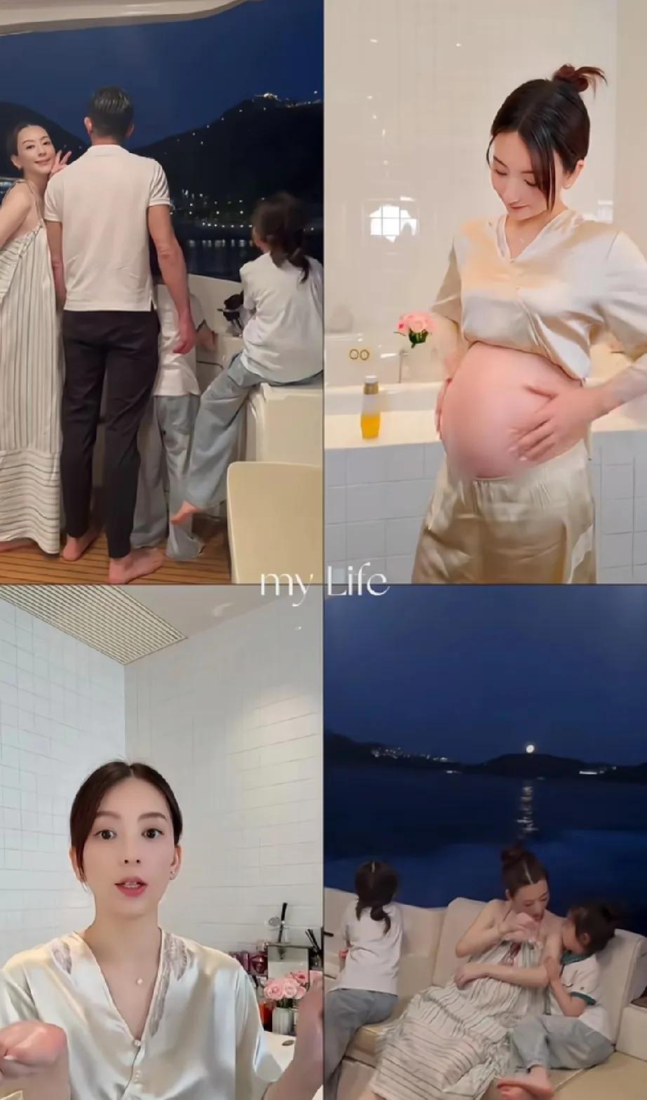 彻底把格局打开了！主动给大家孕肚，天王嫂里面她真的是头一个，这次这个三胎虽然有