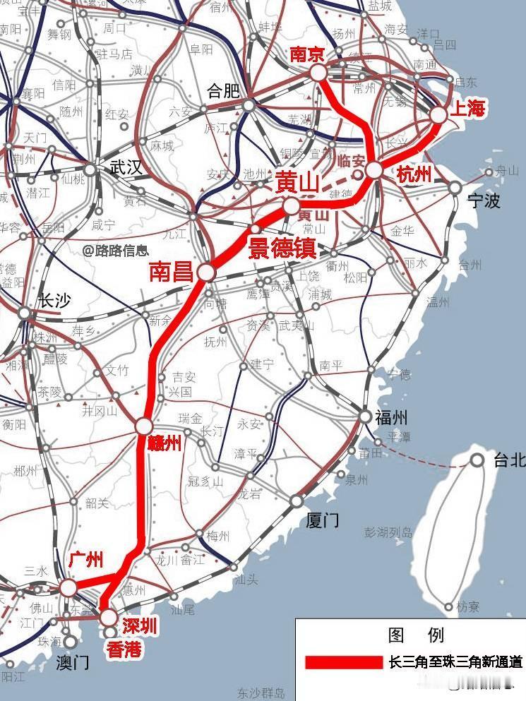昌九高铁南昌东至何家线路所段开通后，之前经行昌赣高铁+杭昌高铁的高铁班次不再需绕