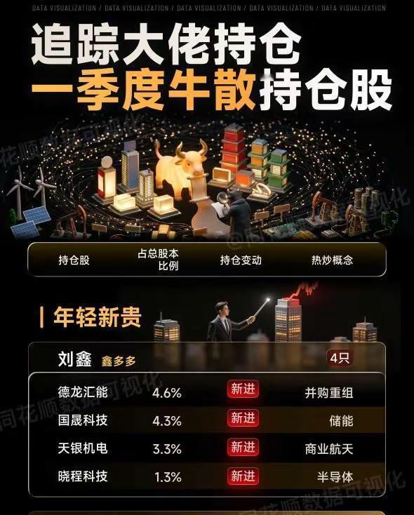 追踪大佬动态，一季度牛散持仓股.干货分享游资