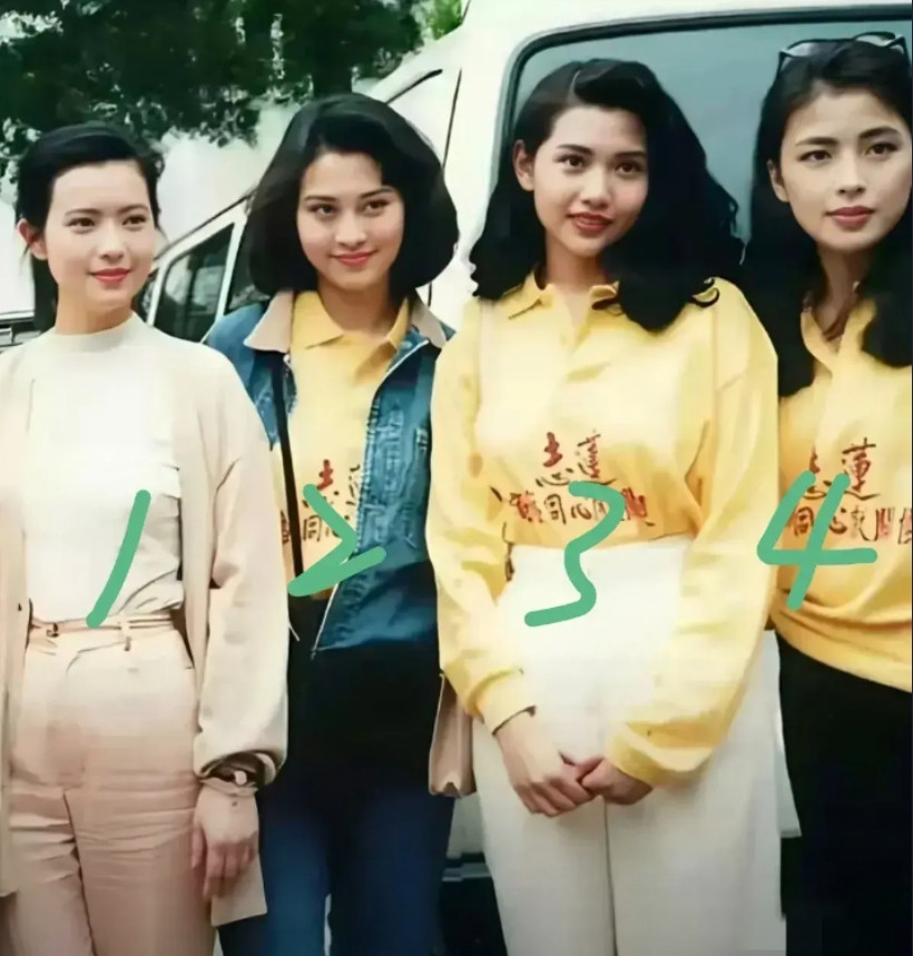 我只认出了3号是邱淑贞，其他几个真的认不出来，能全认识的，估计就是骨灰级的香港影