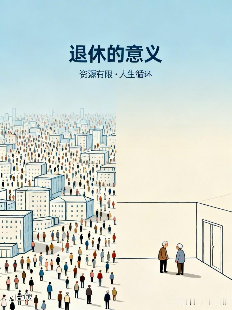 人类为什么要设计退休这个规则呢？本质上是因为人太多了！如果不是因为人太多