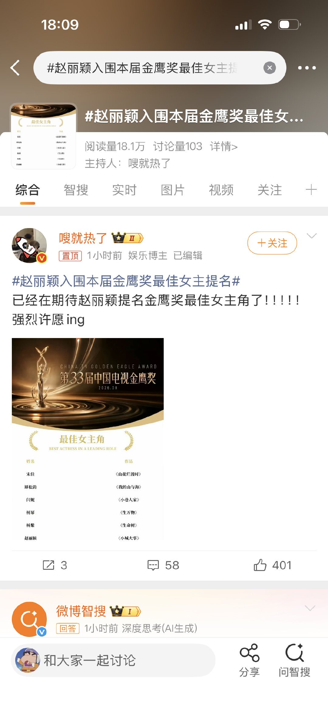 金鹰奖提名还没出，这怎么话题都有了别这么离谱