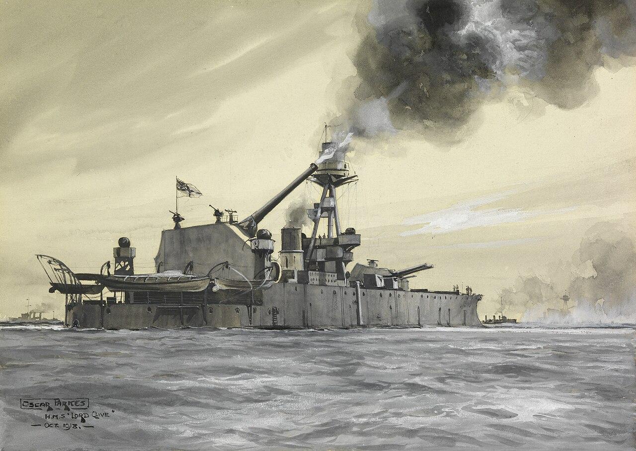 浅水重炮舰在一战时期大量建造，主要任务是近海轰击海岸目标，HMS克莱夫勋爵号就是