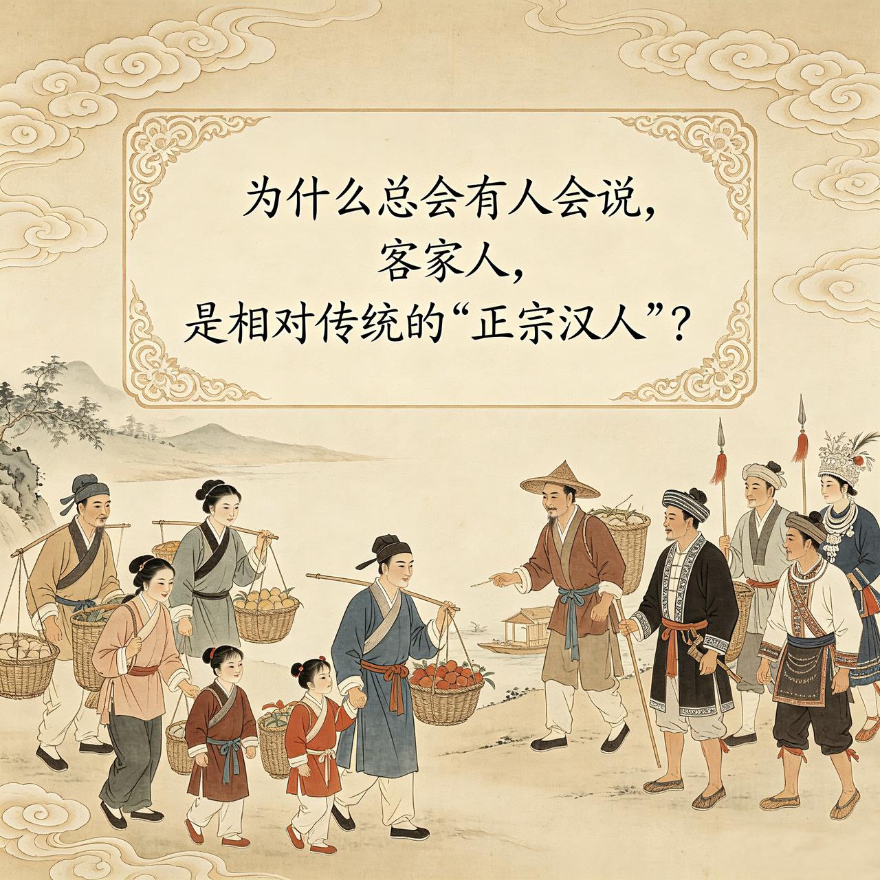传统的客家人，其实族源清晰，历来都是个很封闭而又保守的汉族宗族群体。所以，在很