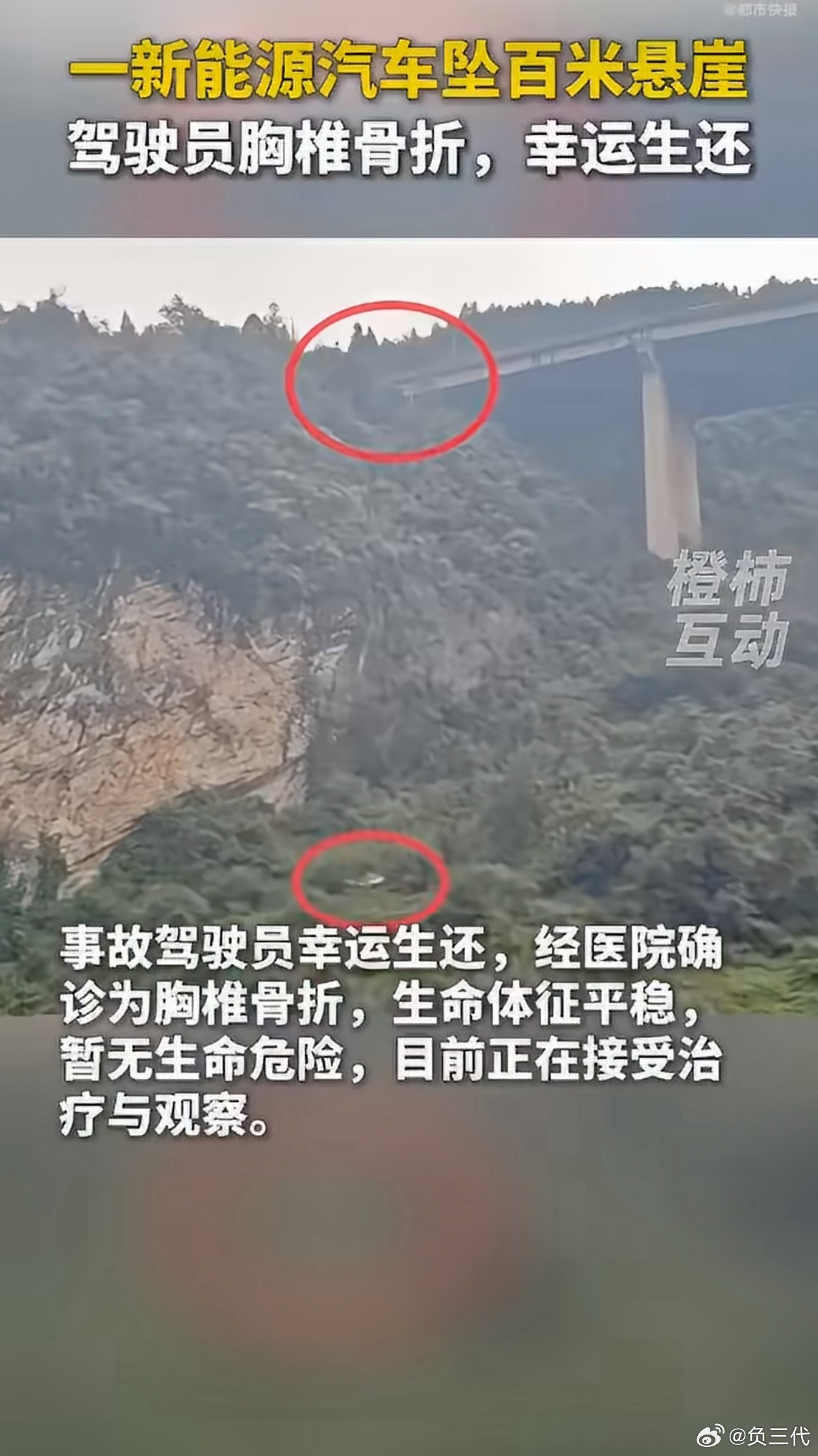 领克回应轿车坠崖车主生还很夸张，领克10EM-P冲出路面，垂直坠落近百米，驾驶员