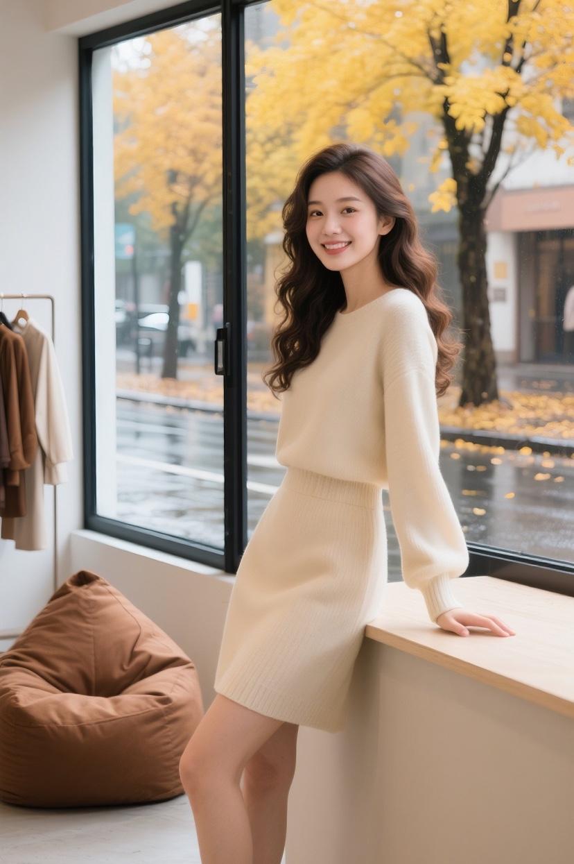 真的好喜欢这样的下雨天气，路边秋叶已落，微寒的气息…这样的天气，真的好想只躲在