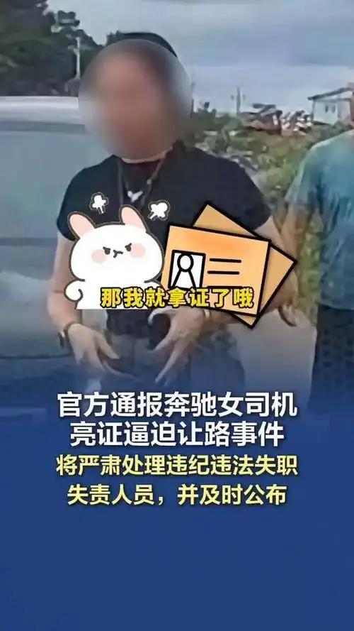 奔驰女司机亮证事件，处理结果已经揭晓，有6个意想不到的地方：1、没想到最后双