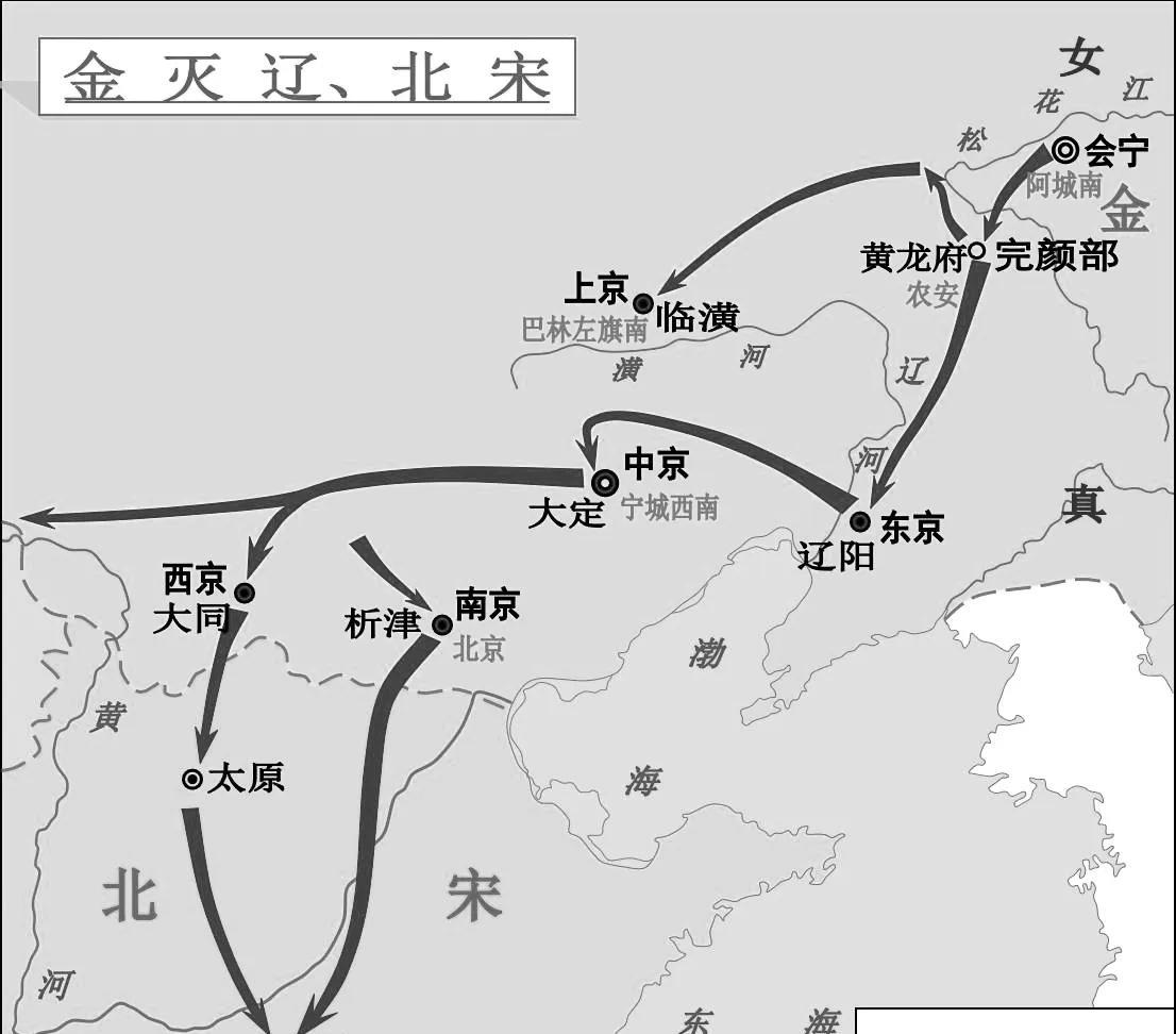 1123年派遣赵良嗣和金国谈判收复燕京等地问题。经过艰苦谈判，金国答应交出燕京，
