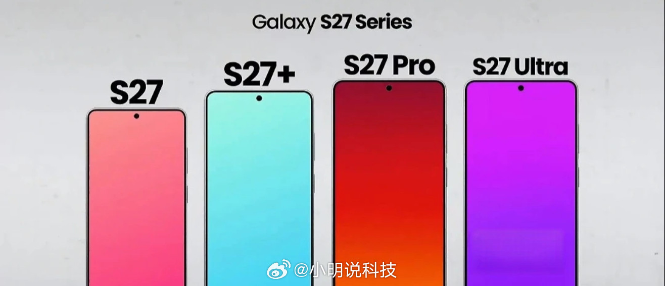 三星GalaxyS27系列屏幕尺寸:S27：6.3英寸S27+：6.7英寸S2