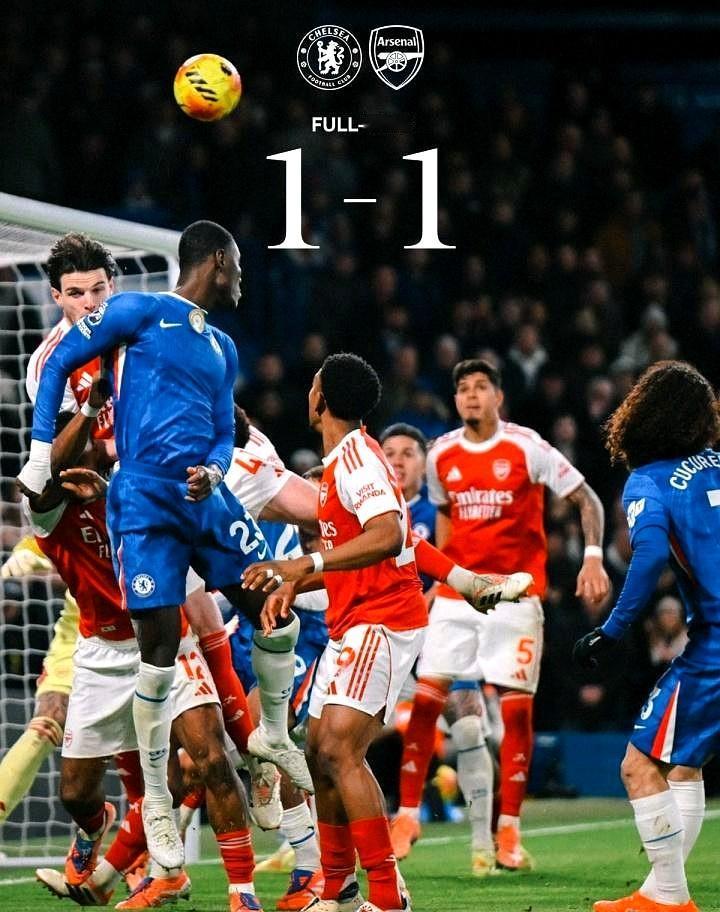 切尔西和阿森纳同是七天三赛，阿森纳球员显得很疲劳，不在状态，而切尔西就如同铁军，