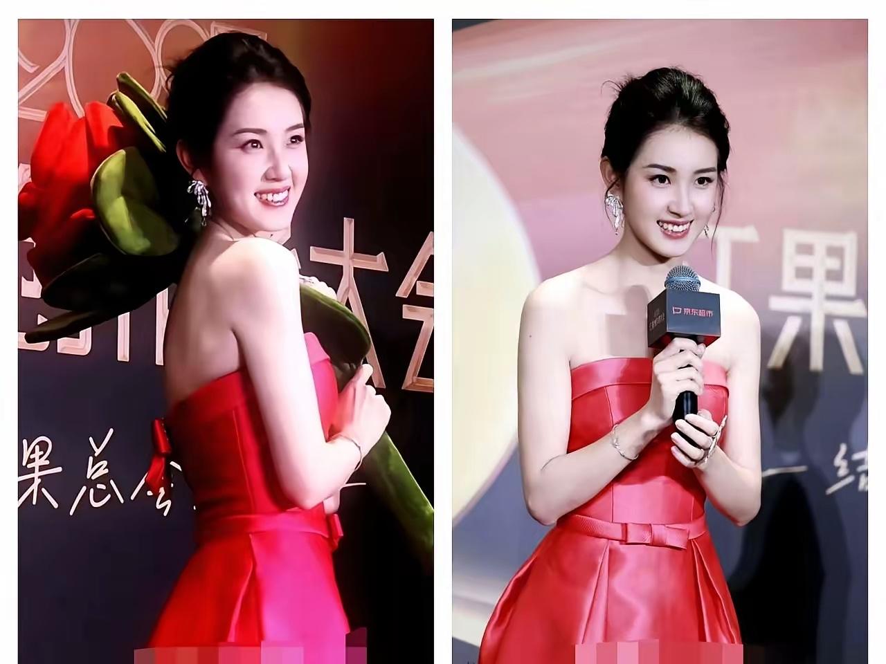 果然人一定要多读书啊！昨晚红果短剧那个红毯，主持人拿话逗她，问‘通往幸福的门是什