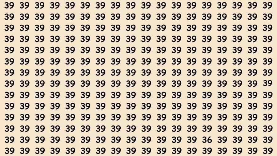 脑筋急转弯找到数字：如果你有鹰眼，可以在40秒内找到39中的数字36
