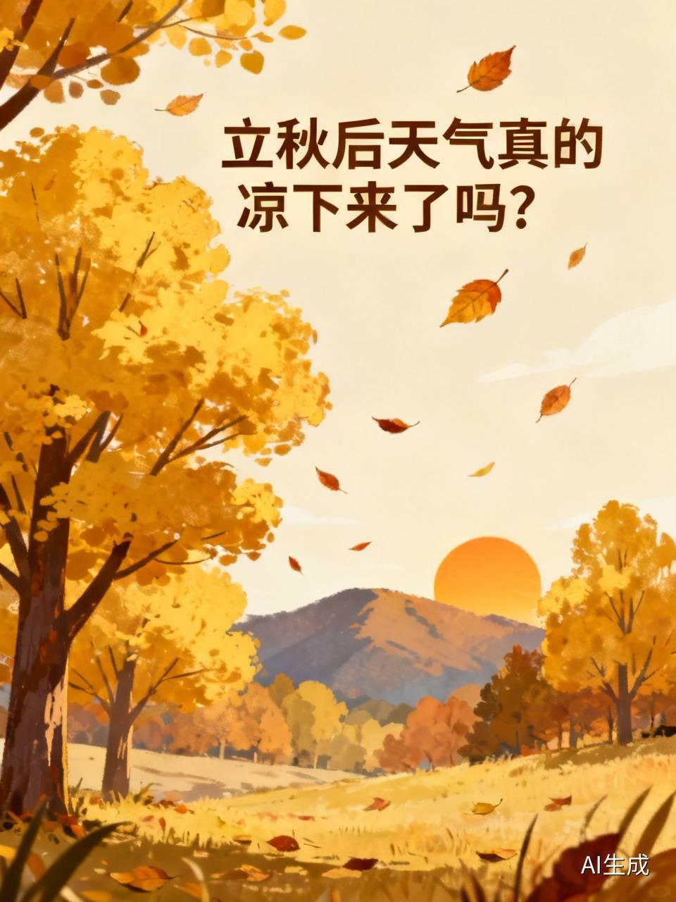 立秋后天气真的凉下来了吗？这还真不好说。不少人感觉三伏天酷热，立秋一到，风一吹就