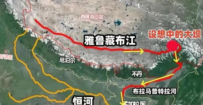 我国水资源分布极不均衡，西南青藏高原的雅鲁藏布江等江河，每年足足有5700亿方淡