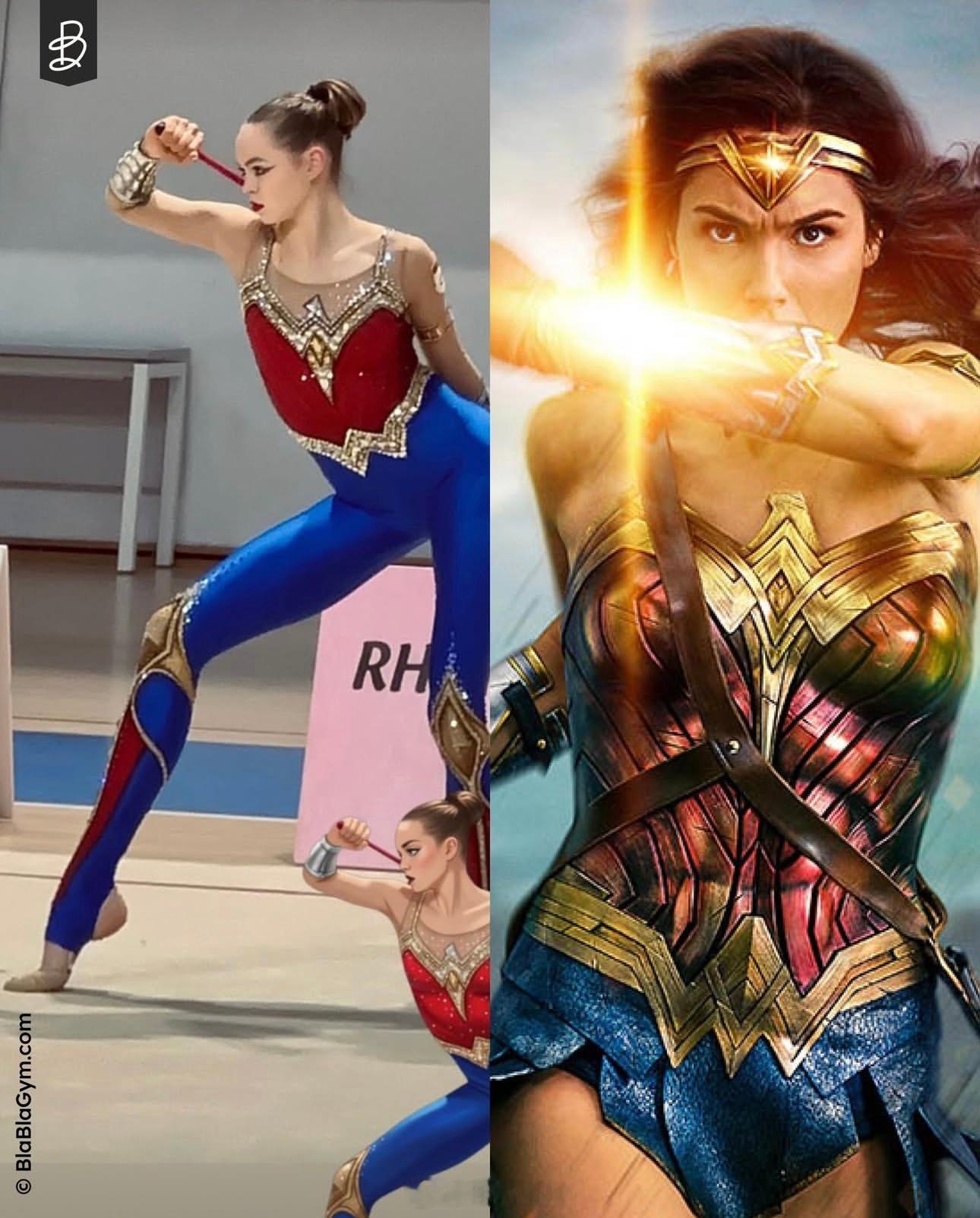 神奇女侠秋裤版艺术体操