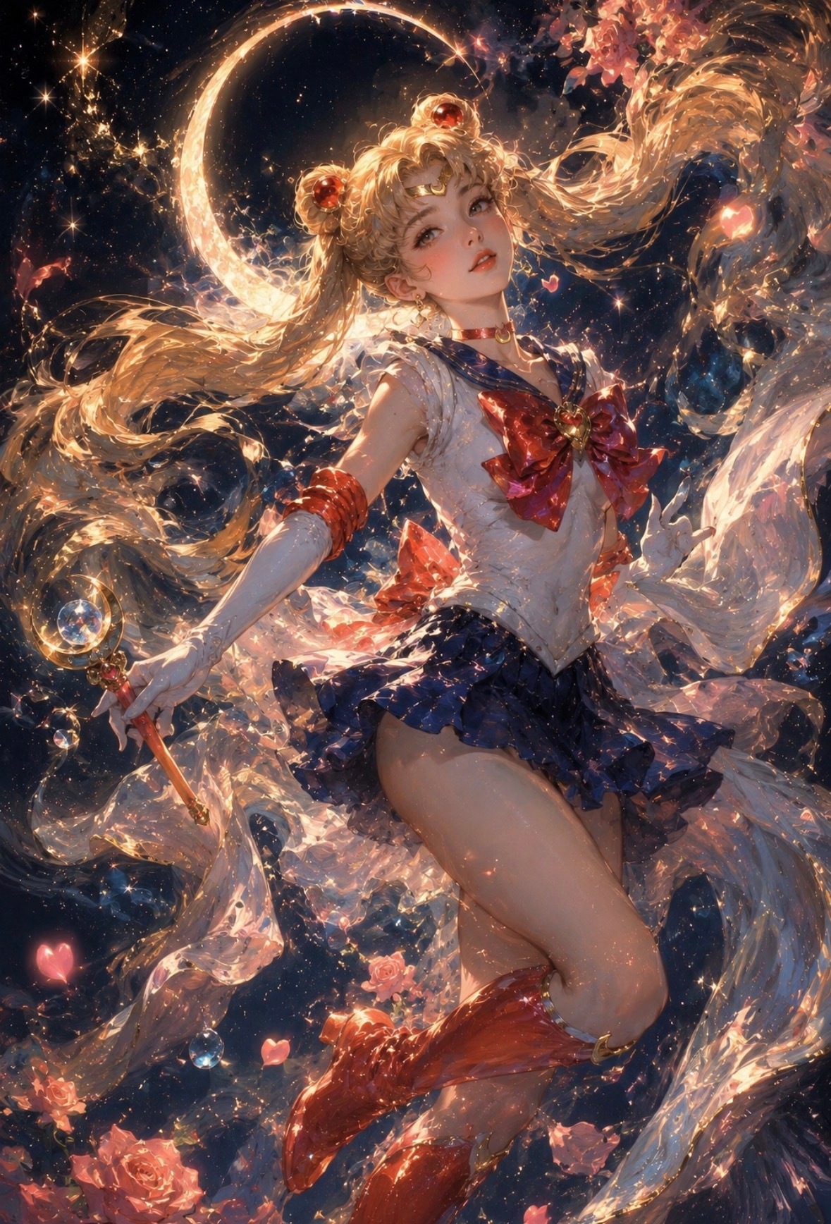美少女战士✨星空坠入梦境✨太美了吧！动漫仲夏狂欢季盛夏壁纸大放送美少女战