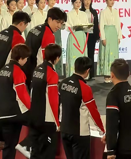 王楚钦啊王楚钦，你知道吗？莎莎已经25岁了，不是小孩子，一直盯着她上台阶是怕摔了