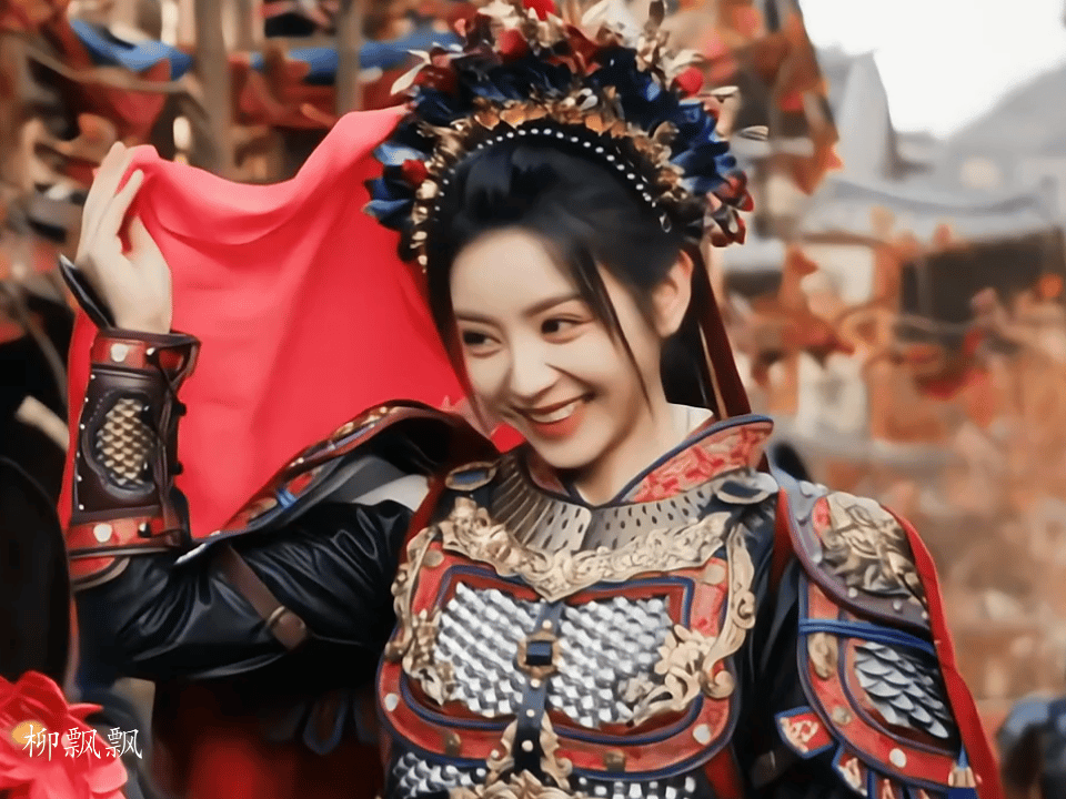 田曦薇簪花披甲女将军田曦薇武女一田曦薇簪花披甲女将军这个出场美我一大跳凯旋归来