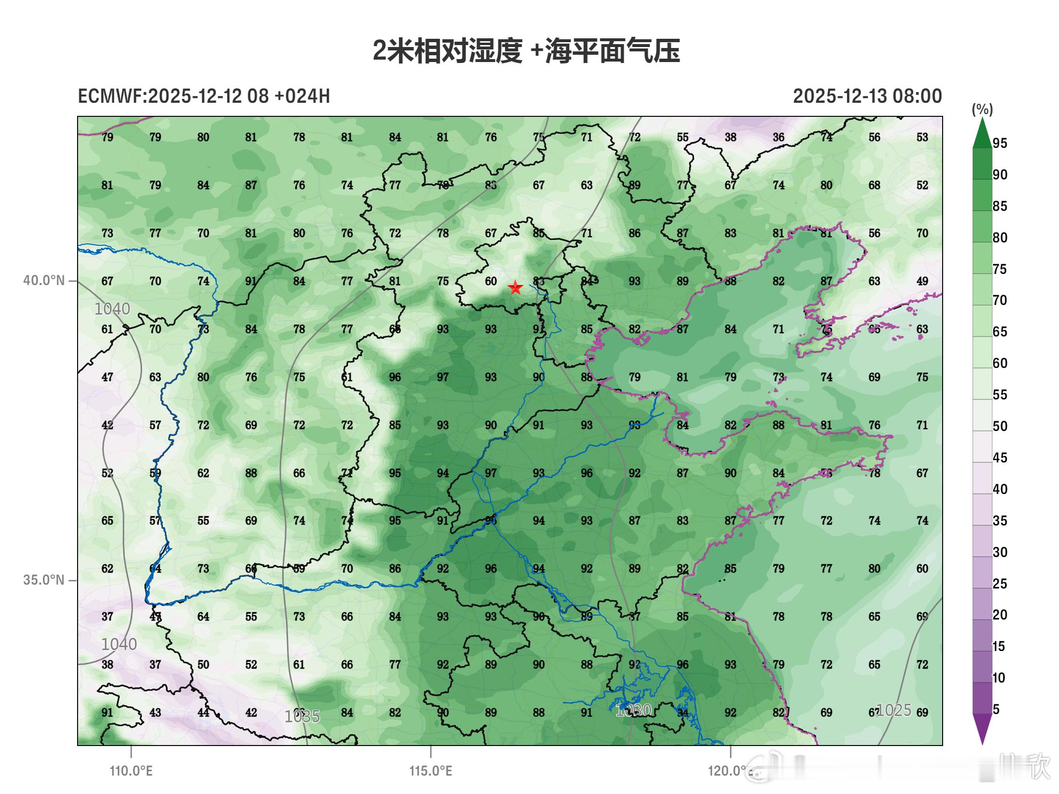 【雾霾沙尘】今天华北黄淮出现降雪，雪后湿度大，而且明晨风不大，因此可能出现大