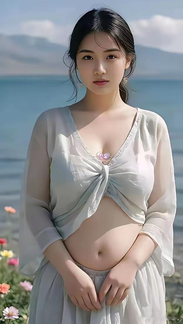 一帧水墨轻染的诗意长卷，雅致佳人翩跹其间，气韵清润如晨露初凝，澄澈似秋水涵空。