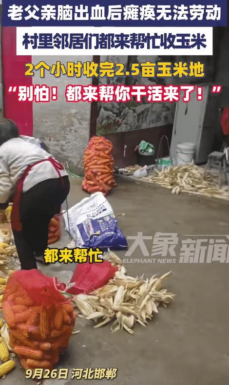 “这才是远亲不如近邻！”河北邯郸，一农家院子突然来了一群人说:“别怕，我们都来