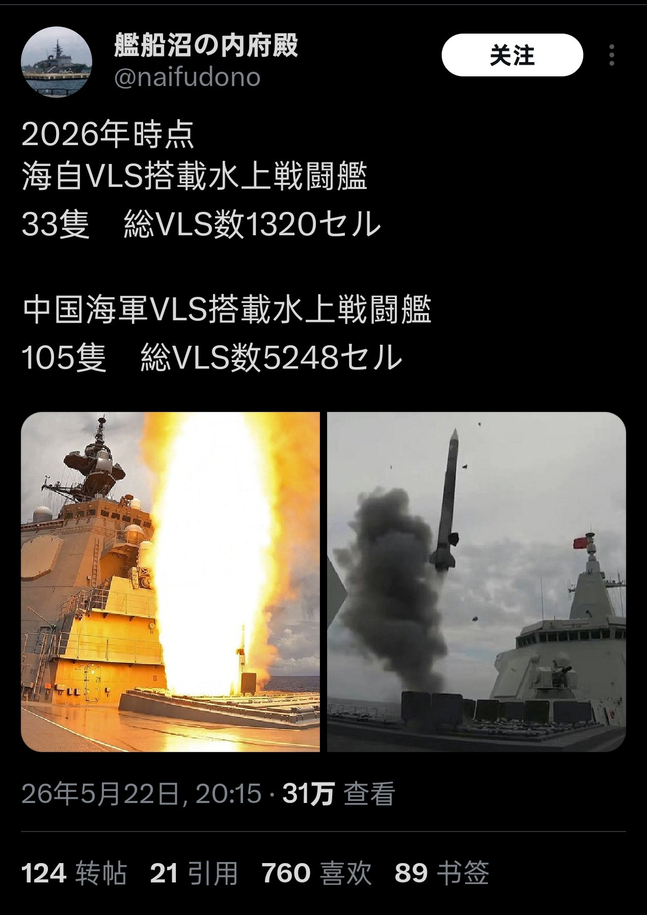 20年前，截至2006年底，中国人民解放军海军仅有144个垂发单元-2艘052