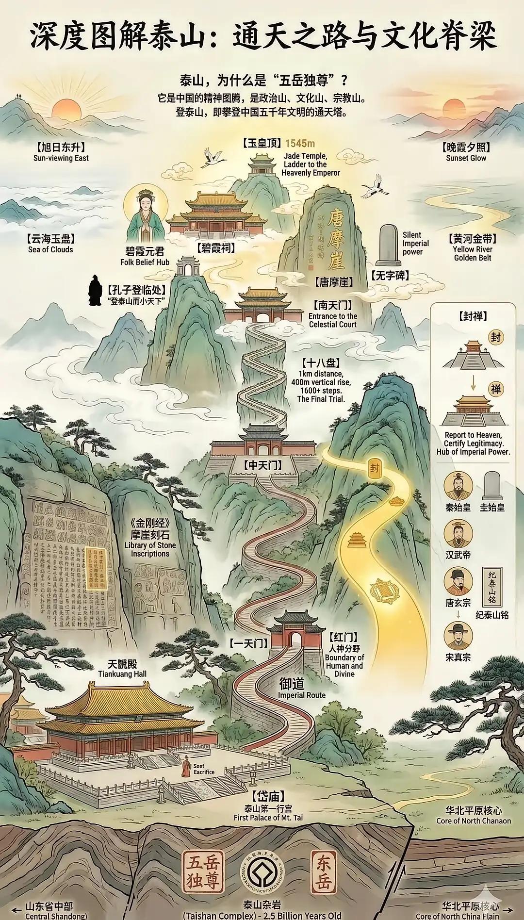 五岳独尊泰山中华文化民族脊梁文化图腾