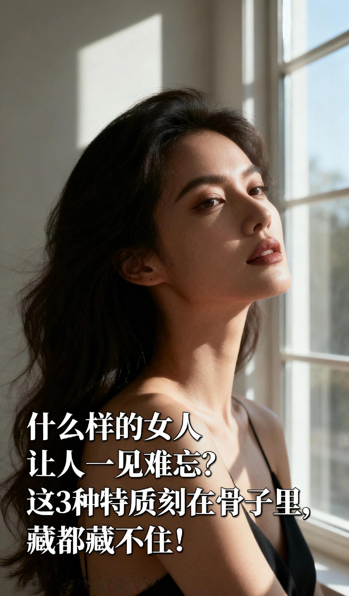 什么样的女人让人一见难忘？这3种特质刻在骨子里，藏都藏不住！那一眼，仿佛刻在