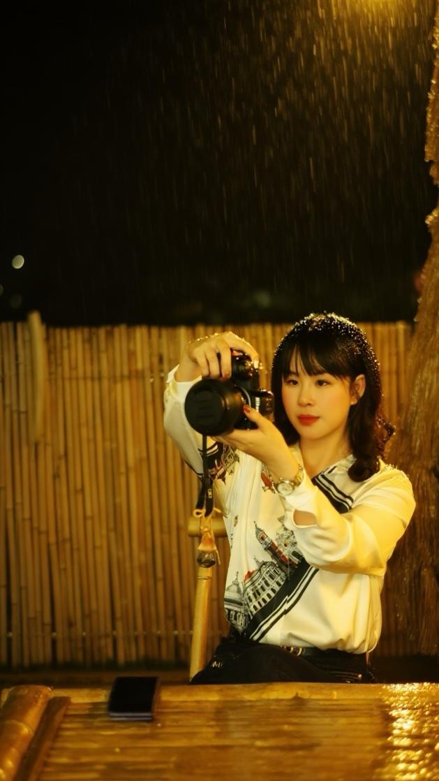 夜景人像 摄影 氛围感 暖色调