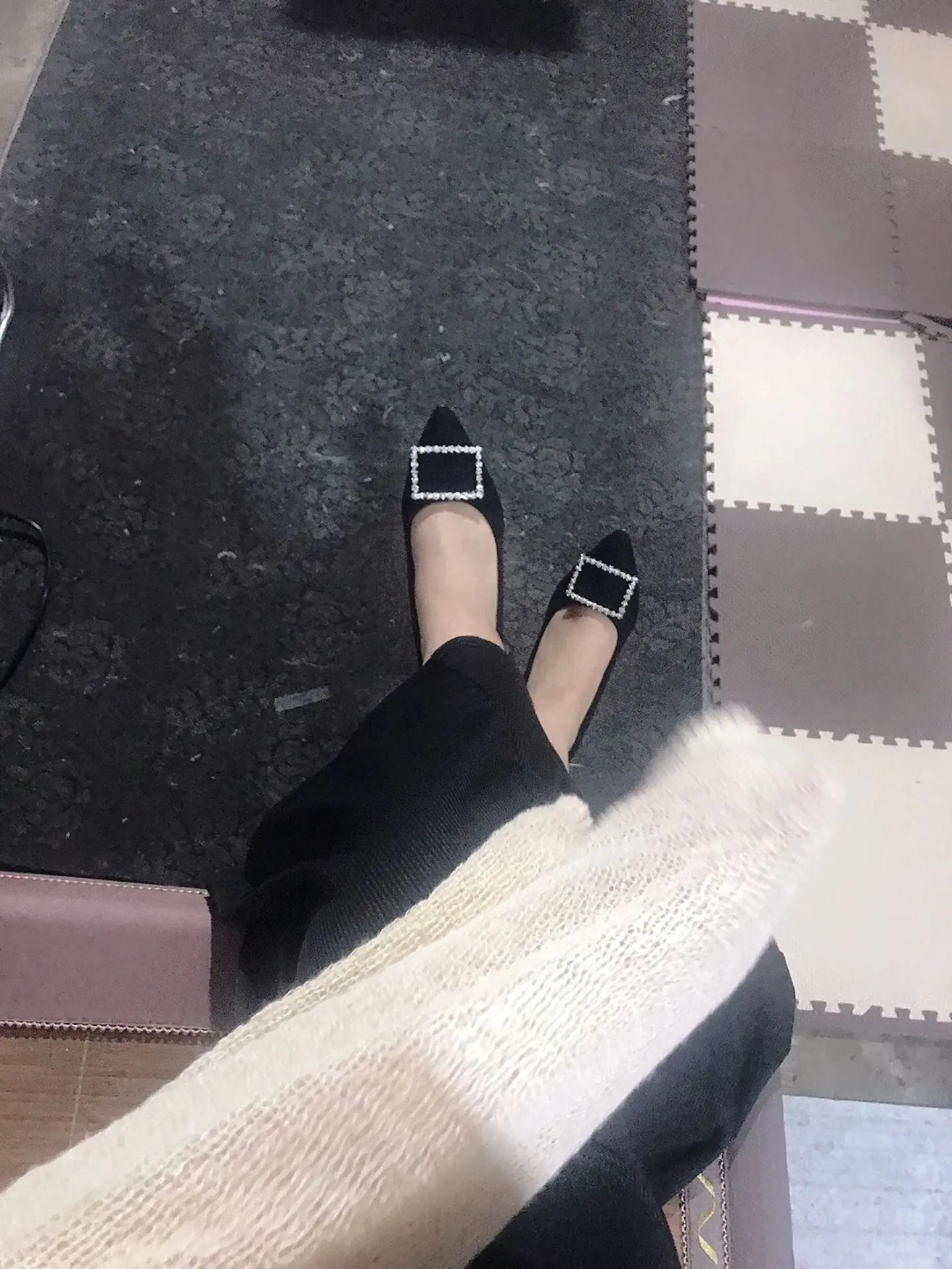 高跟鞋黑色系显瘦穿搭