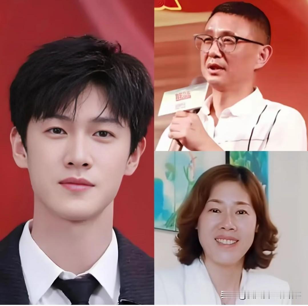 李昀锐这五官脸型基本和妈妈一个模子刻出来的，嘴巴随妈妈，鼻子随爸爸，爸爸的基因更