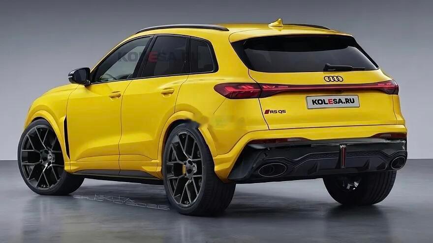 奥迪Q5终于有RS版本了！近日，外媒发布了奥迪RSQ5渲染图，新车搭载2.9T