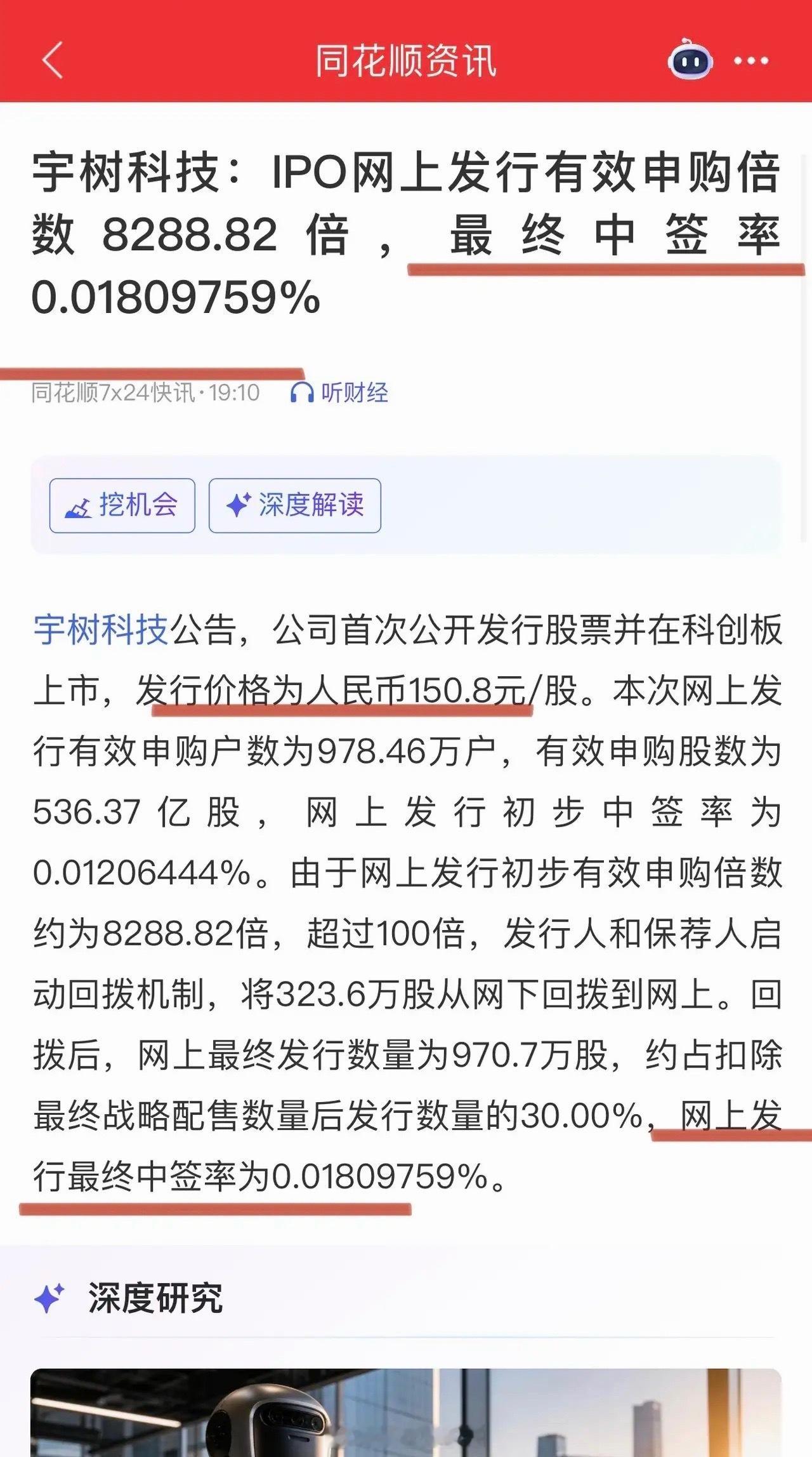 宇树科技打新有感：独角兽批量登陆，牛市最大的敌人是频繁换手宇树科技最终中签率仅万
