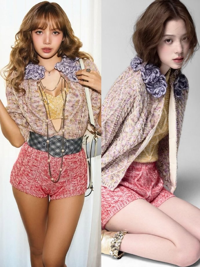 欧阳娜娜和Lisa撞衫，各有各自的时尚美感！​​​