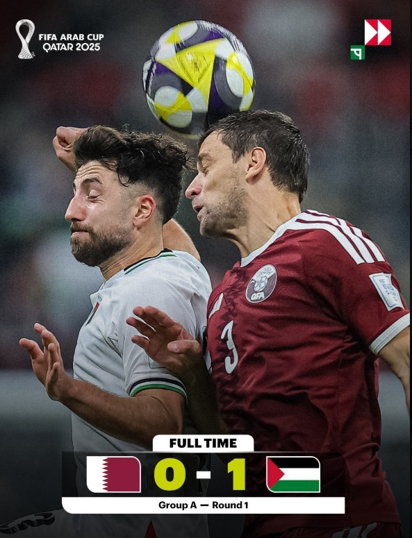 巴勒斯坦队1-0战胜卡塔尔队, 终结在阿拉伯杯59年不胜