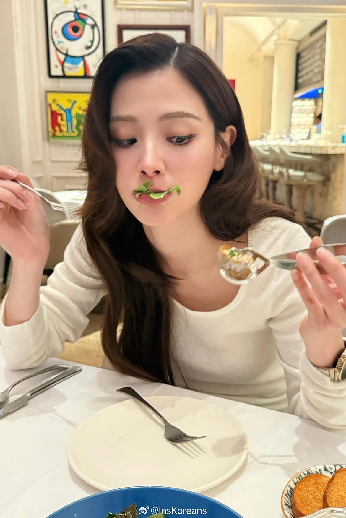 baifern吕爱惠baifern还别说小水在曼谷吃的这个西餐看着也挺好吃的