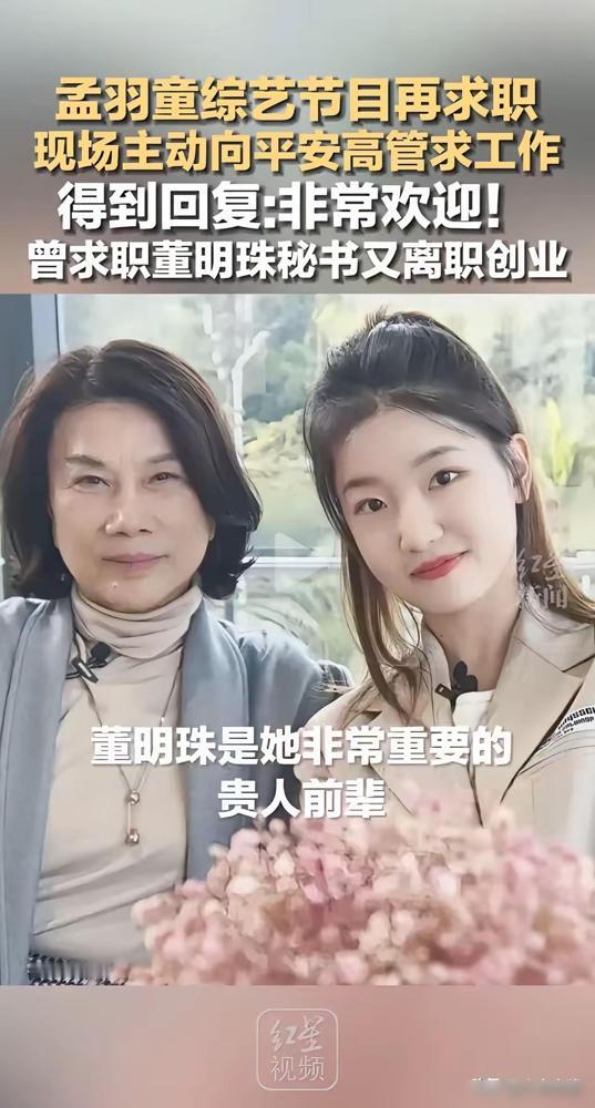 孟羽童求职平安遭群嘲，真没必要对年轻人太苛刻离开董明珠3年后28岁的孟羽