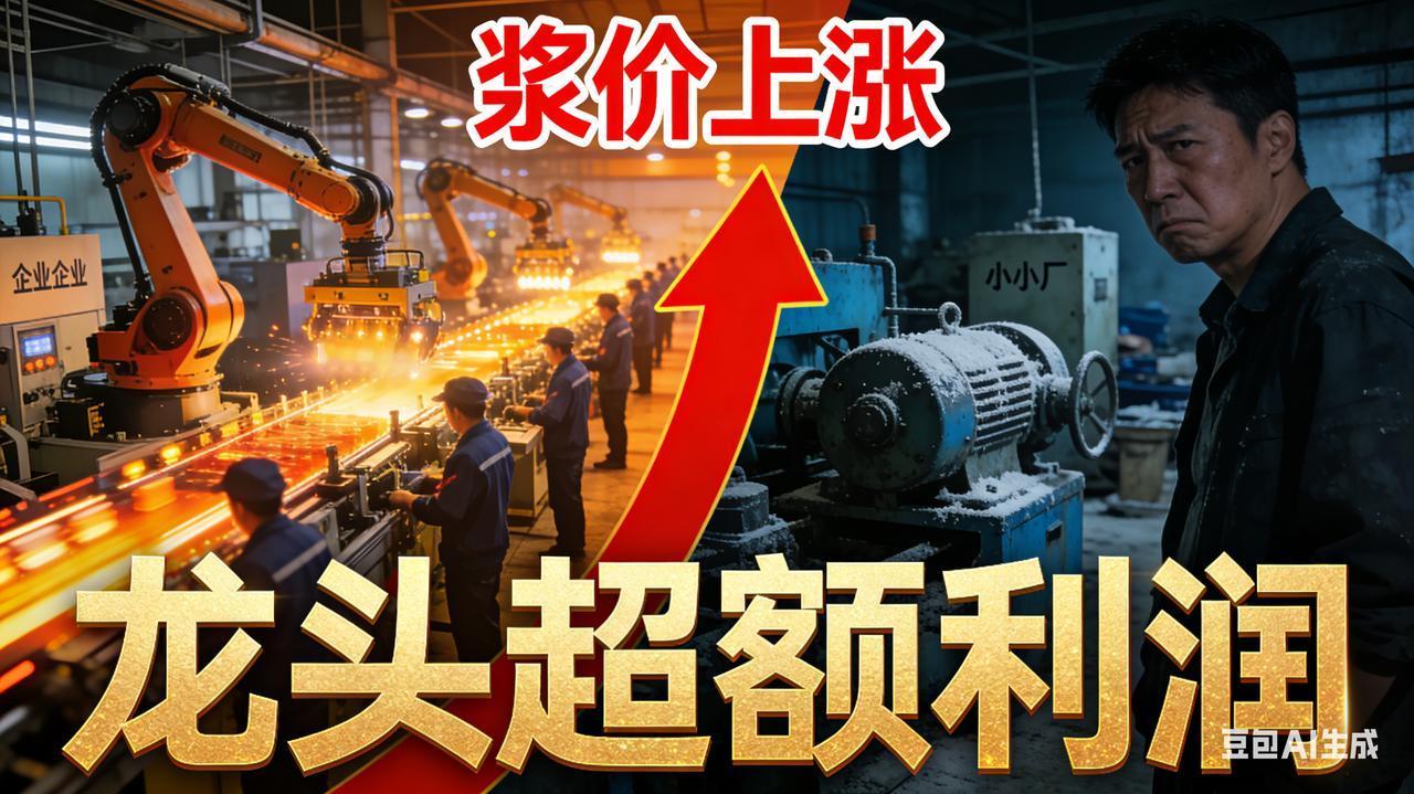 2026造纸业变局！龙头狂赚中小企难捱造纸厂的车间里，冰火两重天。浆纸一体