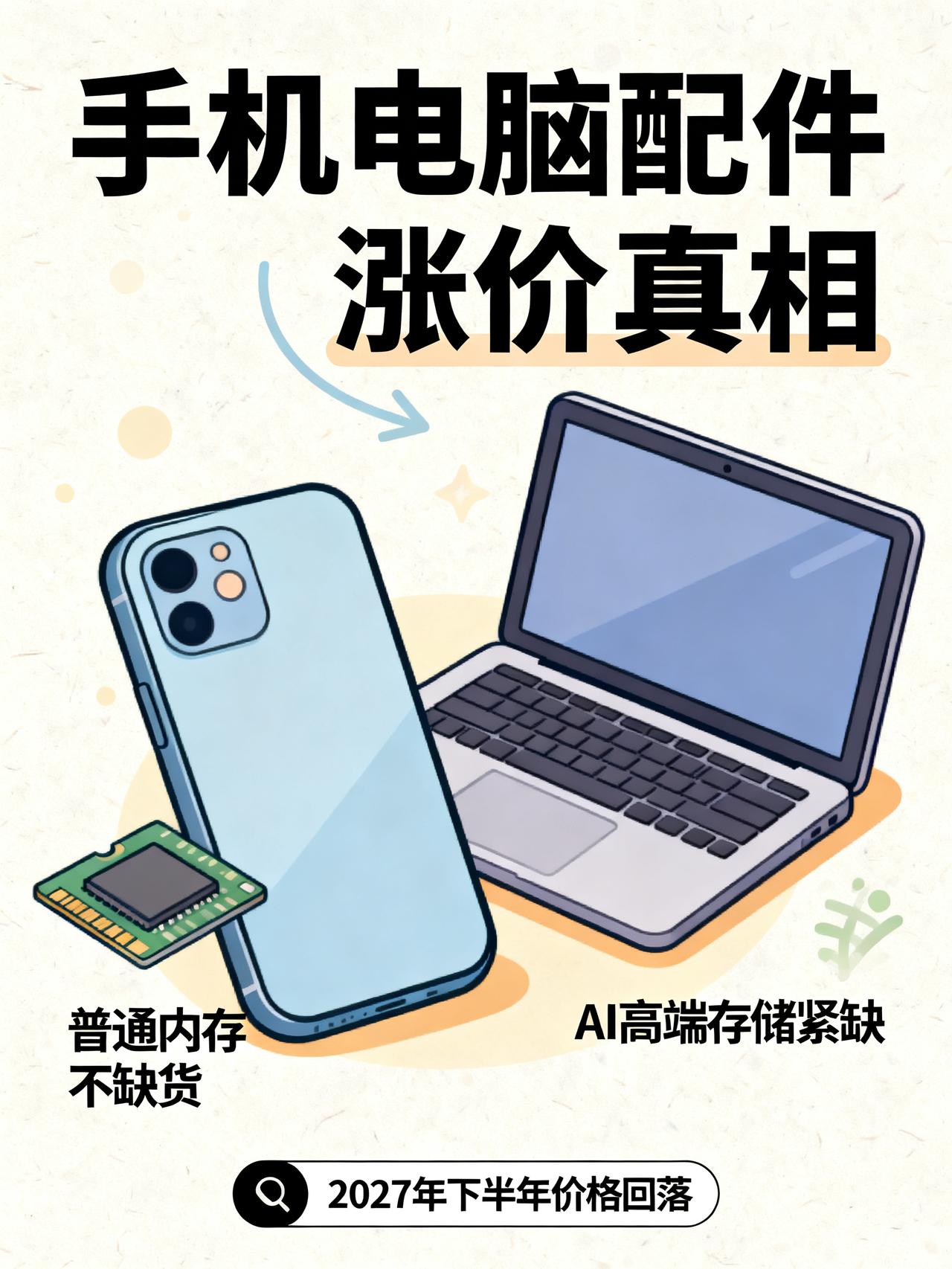 手机、电脑配件越来越贵？宏碁董事长揭开真相：普通内存根本不缺货！手机、电脑配件