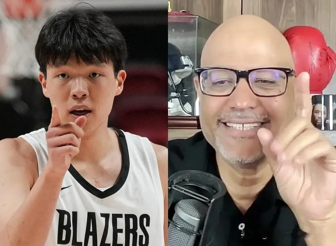 对于杨瀚森的表现，我们是不是都太过于乐观了开拓者随队记者当众给大家泼了一盆冷