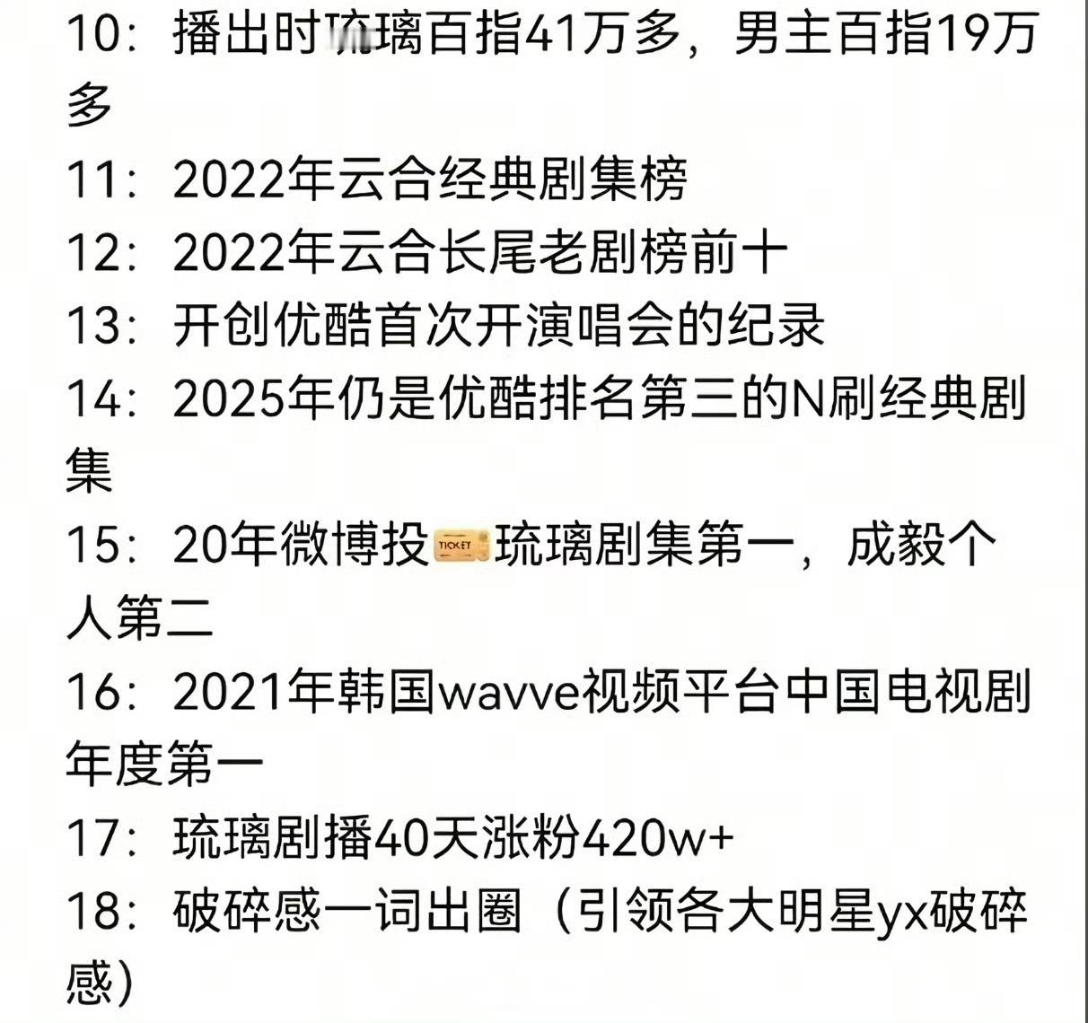 一个演员有一部口碑长尾养老爆剧，就夯爆了。我们成毅有两部👉《琉璃》和《莲花楼》