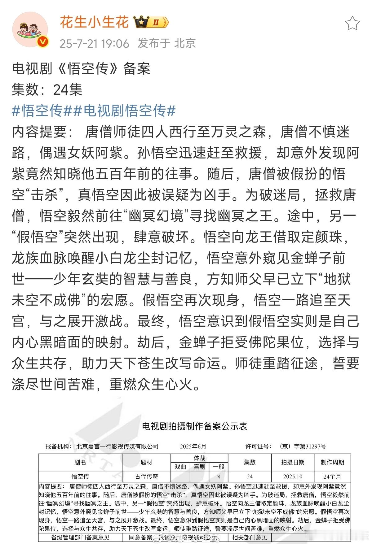 电视剧悟空传要不一人一个单元​​​
