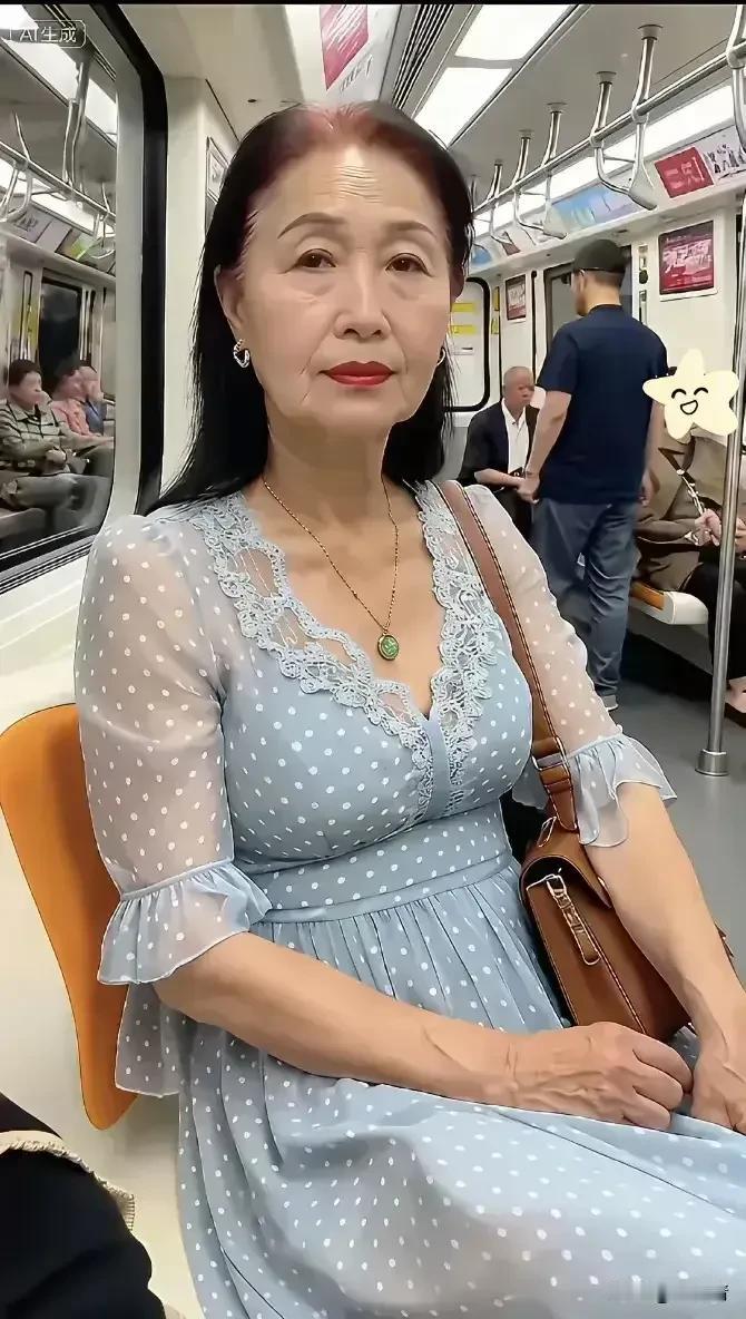眼睛看过来，70岁的老姐姐穿漂亮衣裳，你羡慕吗？老人家70岁了，将自己打扮的