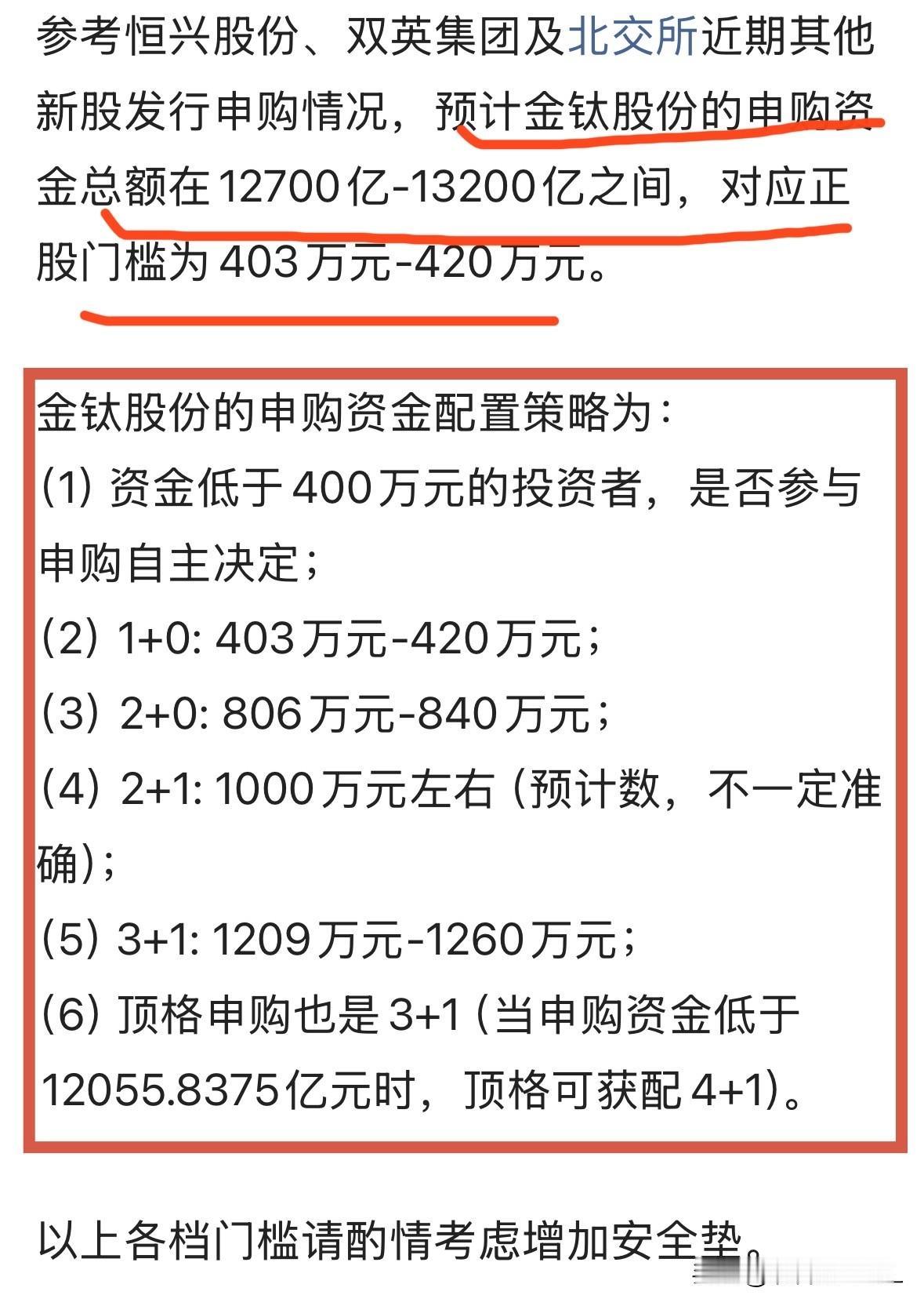 金钛股份开奖，本人的申购预测可得98分昨天上市的双英集团，盘中出现两次临停，