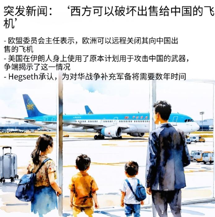 让一半中国客机停飞？欧洲高官对北京发出威胁，接下来却被狠狠打脸！英国《卫报》最近