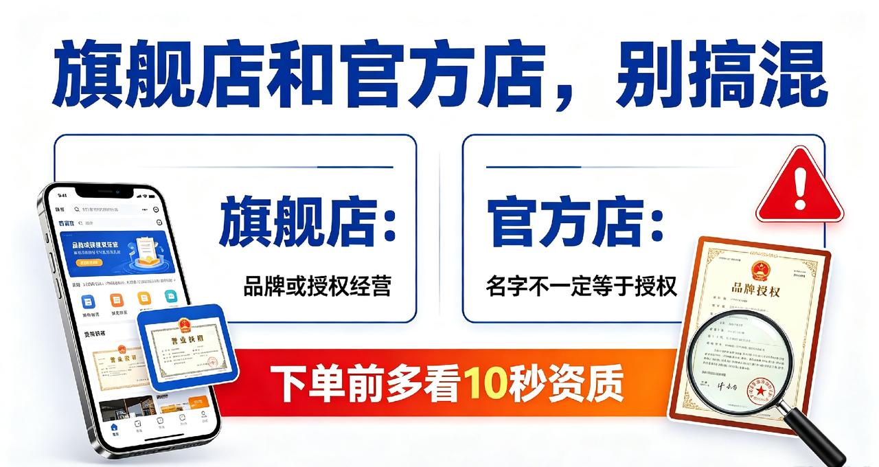 网购别踩坑！旗舰店和官方店，一字之差差别巨大网购的朋友一定要擦亮眼睛！很多