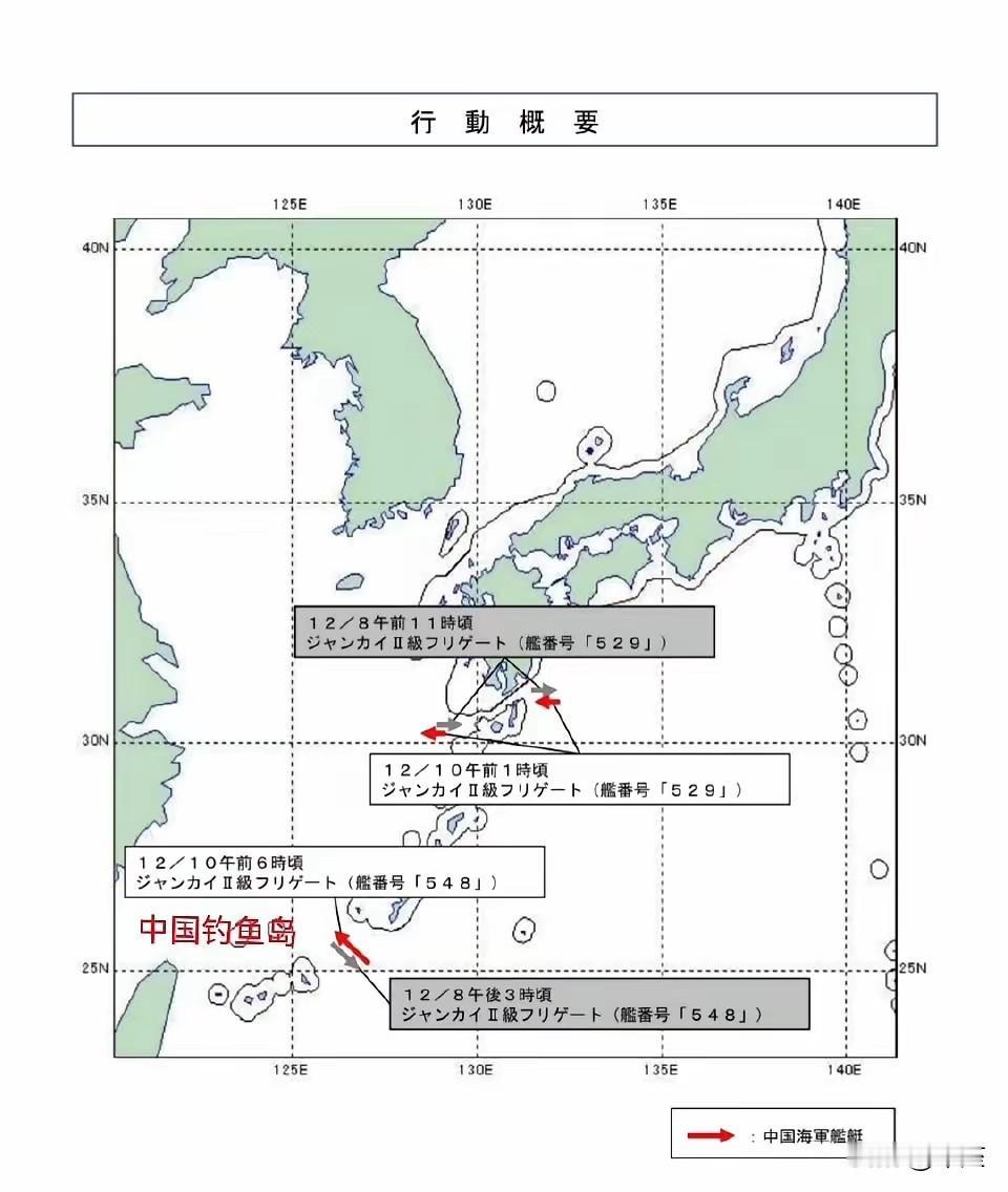 12月10日，中国海军舟山舰、益阳舰分别从大隅海峡、宫古海峡原路返回东海。两天前