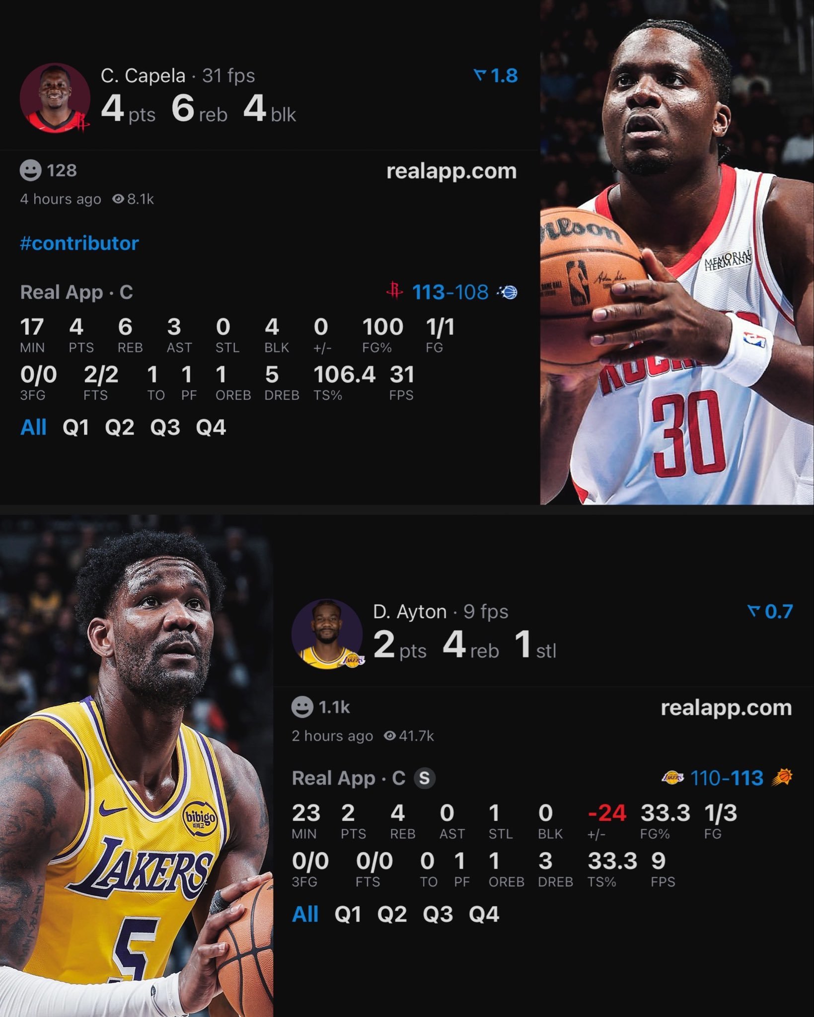 艾顿："他们想把我变成卡佩拉，但我可不是卡佩拉。”卡佩拉替补出战17分钟，投篮1