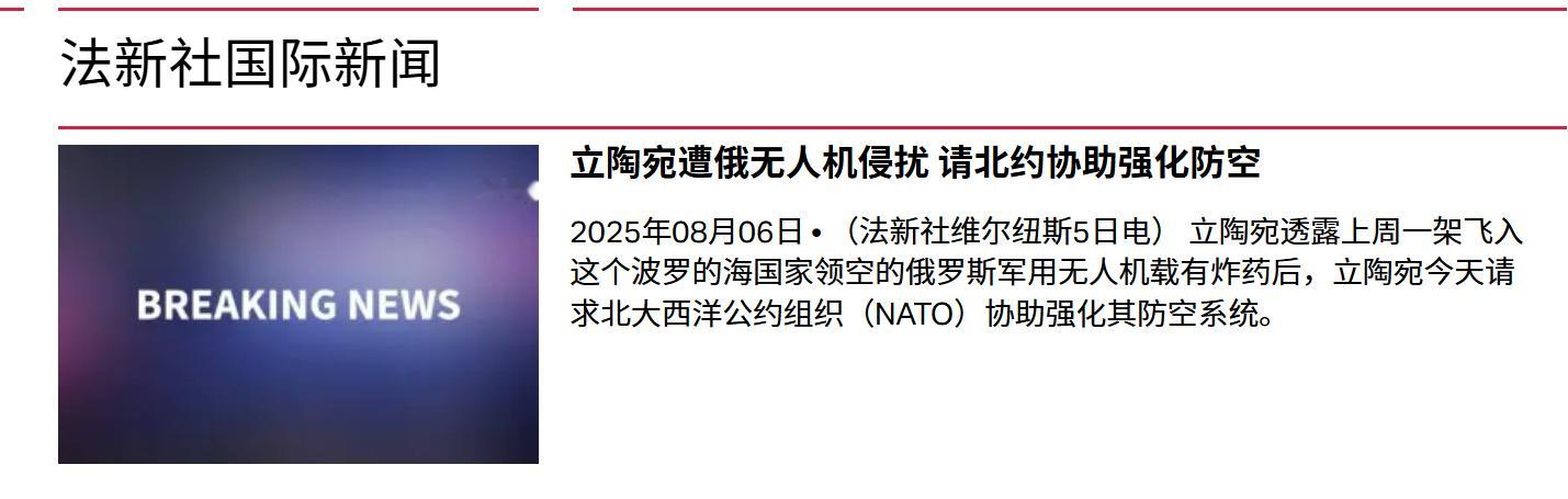 立陶宛表示遭俄罗斯无人机侵扰，然后请求北约协助防空！个人认为，也别只协助防空了。